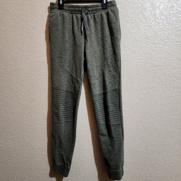 Art Class green moto style jogger pants Size L (12/14) - Picture 1 of 13